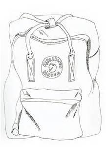 Pen and Ink Backpack Sketch, Pen and Ink Drawing of Backpack Kids, Pen and  Ink Original Drawing 